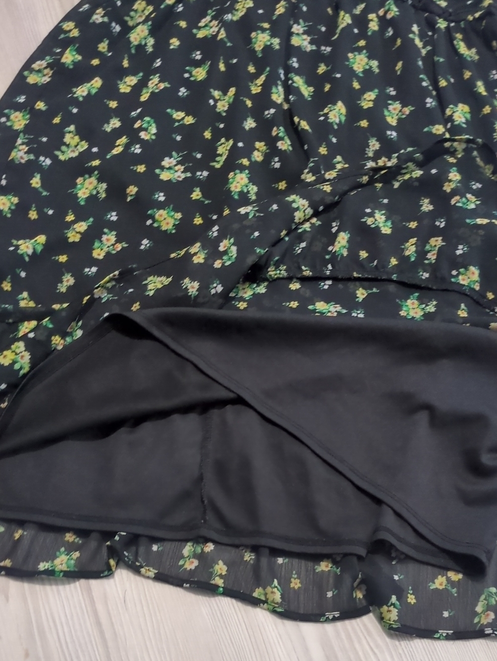 No Boundaries Floral Cami Dress Bundle XXL Pink & Black Babydoll 2-Piece 19 Zipp - Picture 15 of 16